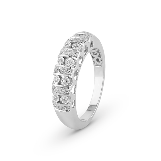 Anello Bliss Donna Bl masterbliss gran cabaret in Oro bianco Diamante 0.15 Ct 20114599 - 20114599